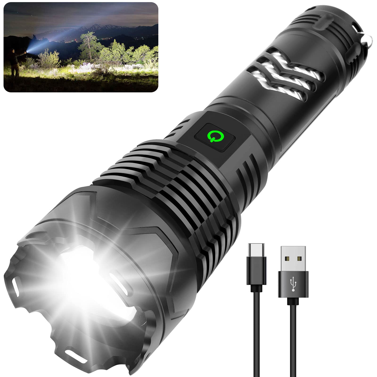 Tactical laser flashlight